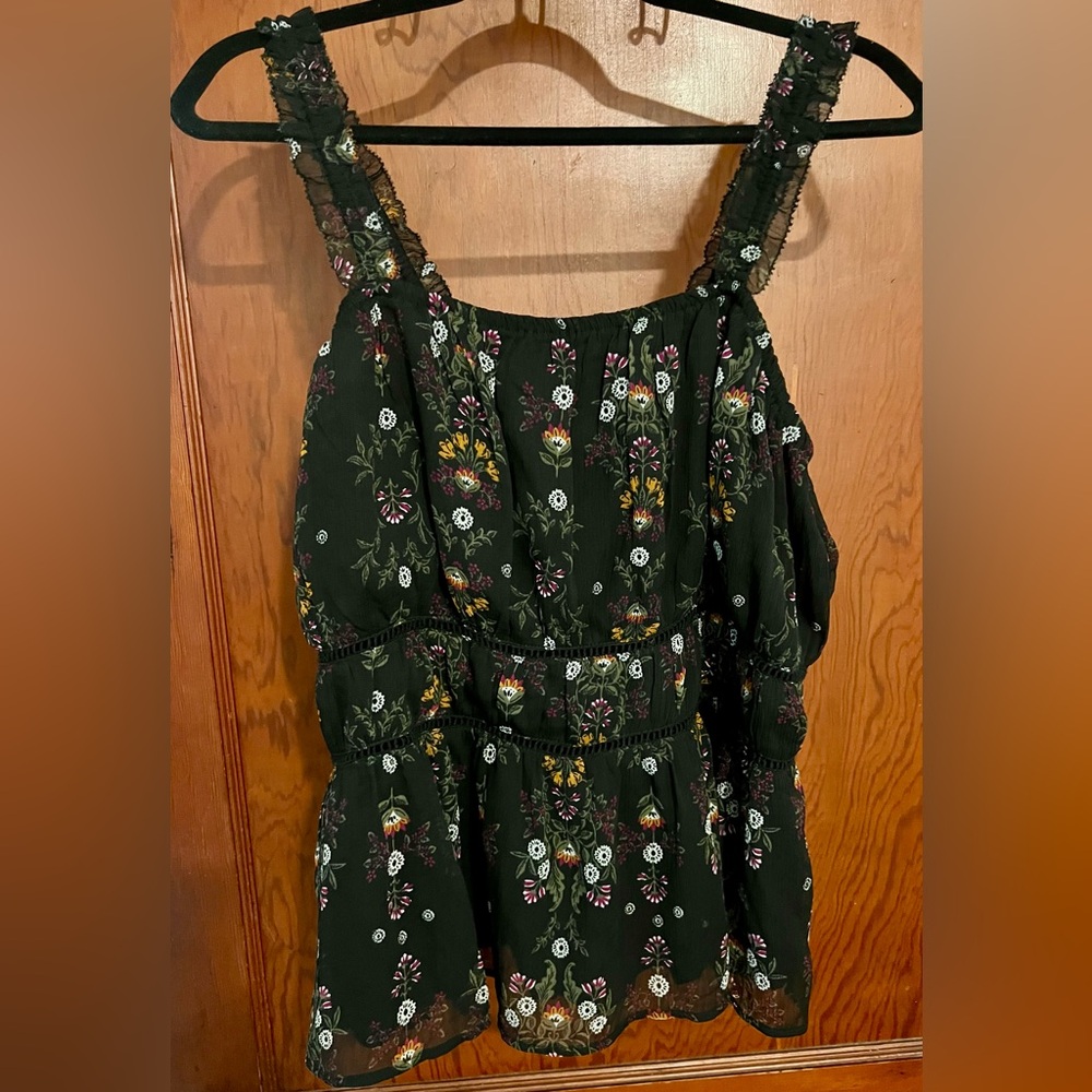 Floral Embroidered Sleeveless Top